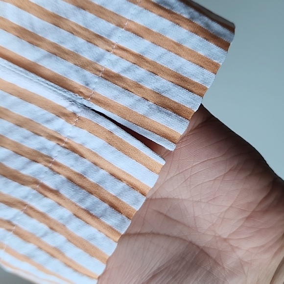 Max & Co Cotton Pinstripe Two Tone Summer Trouser Pants - Picture 5 of 8